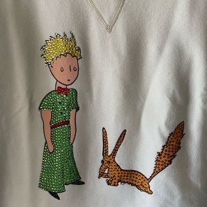 Le Petit Prince bedazzled sweatshirt size M-L